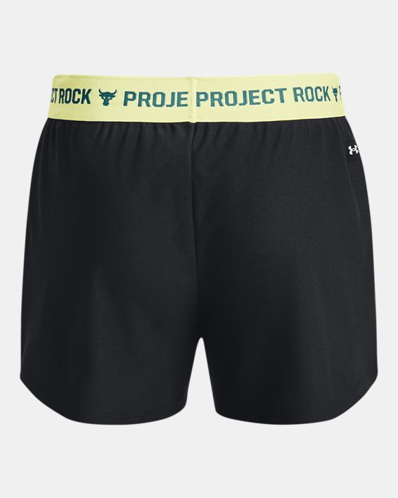 Girls' Project Rock Play Up Shorts in Black image number 1